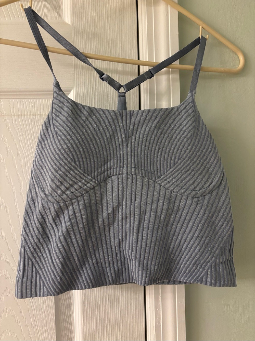 lululemon athletica Ribbed Strappy Camisole in Slate Blue
